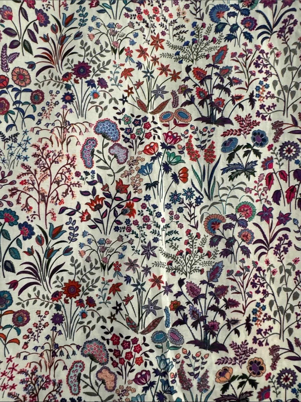 NWT J.Crew x Liberty Multicolor Floral Short-Sleeve Cotton Top XXL